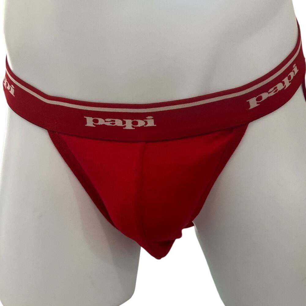 Papi Rib Jockstrap Red Large - Picture 2 of 6